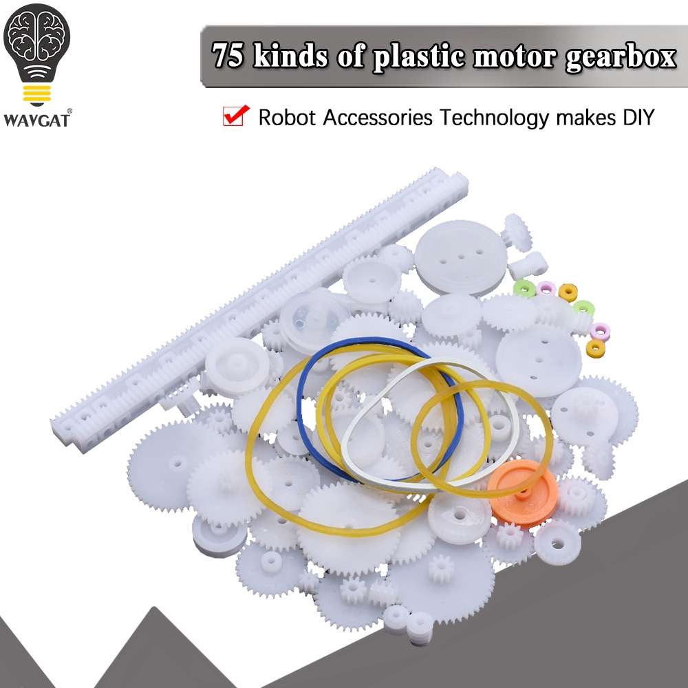 Diy Electronics Rack - WAVGAT 75 adet/grup plastik dişli, raf,