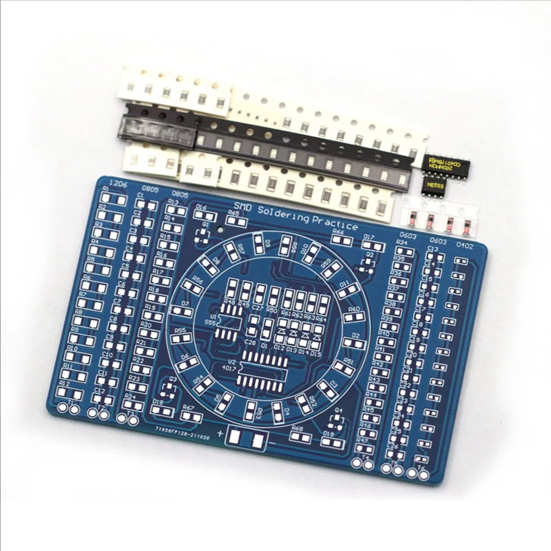 Diy Electronics Learning Kit - SMT SMD Elektronik Bileşen Kaynak Uygulama