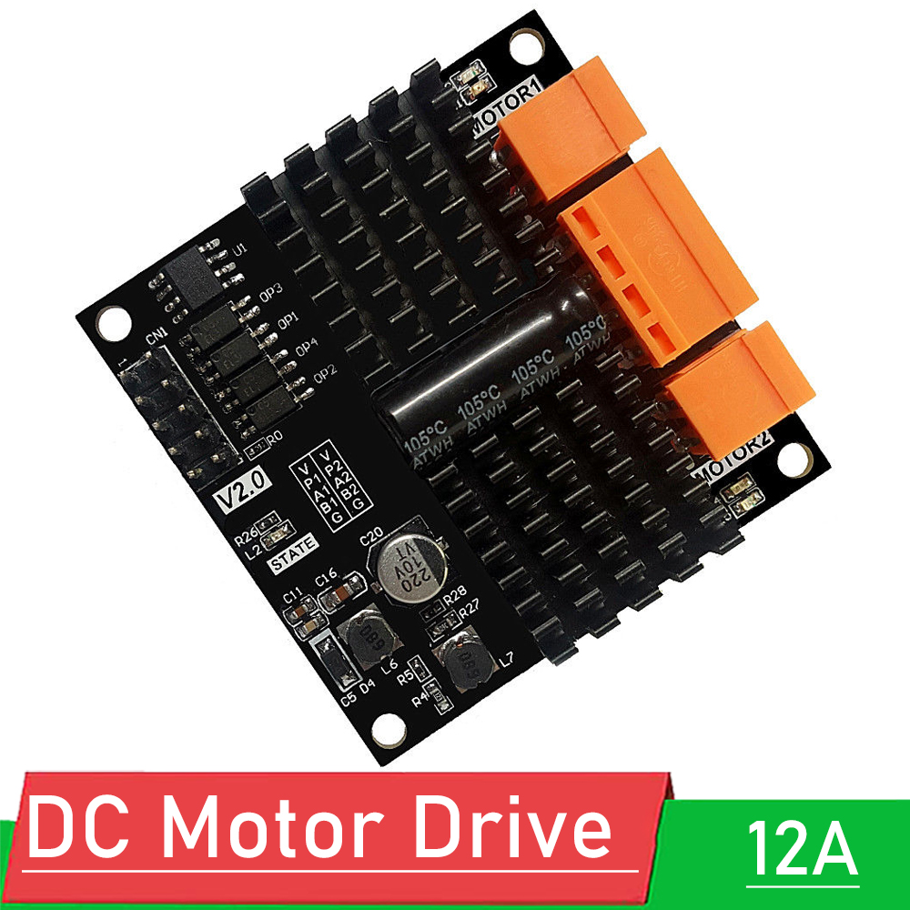 L298N Motor Driver - 12V 24V 12A Çift Kanallı DC