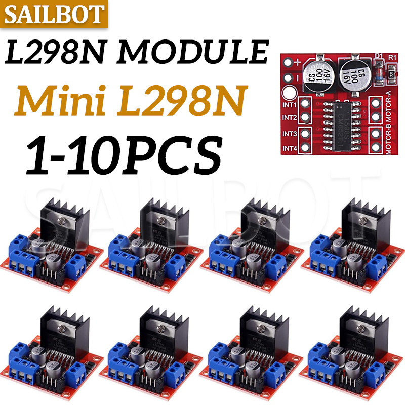 L298N Motor Driver - 1/5/10 adet L298N DC Motor sürücüsü