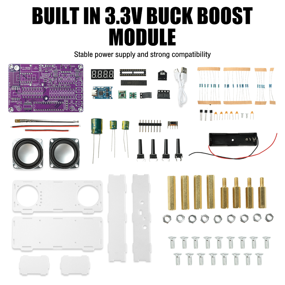 Diy Audio Electronics Projects - 87.5-108MHz Çift Kanallı FM Radyo Elektronik