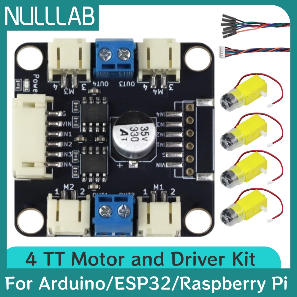 L298N Motor Driver - 4 TT Motor ve Sürücü Kiti