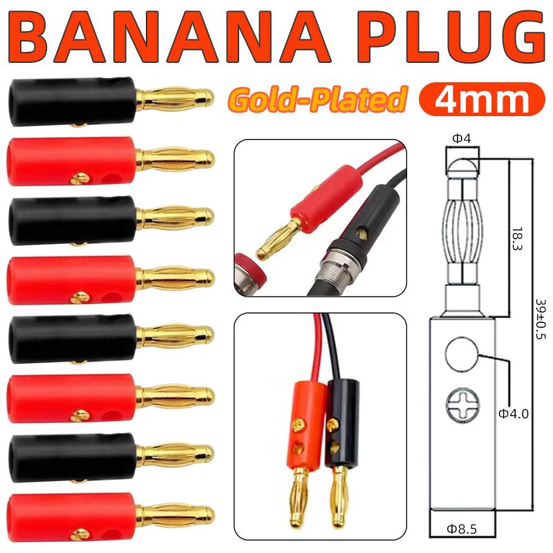 Diy Audio Electronics Projects - 10 Adet 4MM Muz Fiş Soket