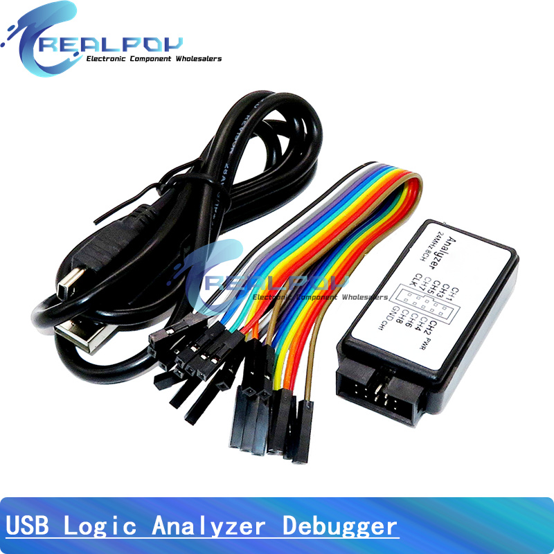 USB Mantık Analizörü 24 MHz 8  - Logic Analyzer Usb incelemesi ve fiyatı