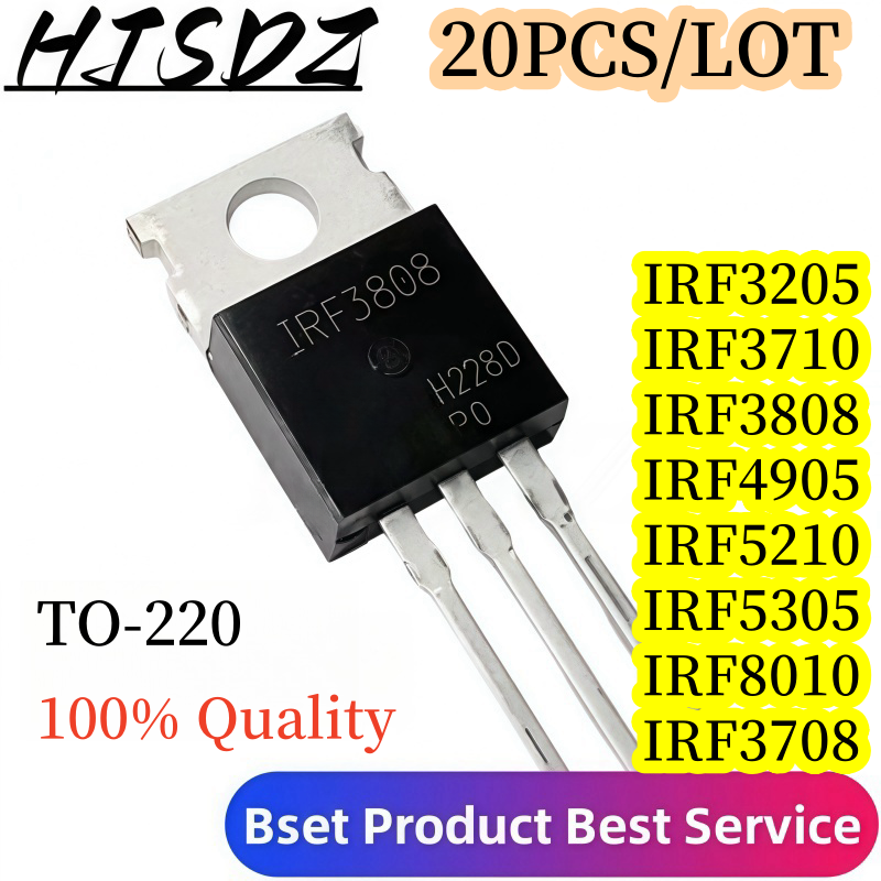 20 adet/grup IRF3205PBF IRF320 - Mosfet Transistor Set incelemesi ve fiyatı