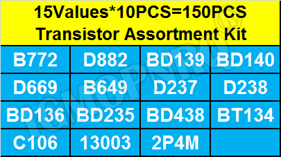 150 adet TO-126 transistör çeş - Mosfet Transistor Set incelemesi ve fiyatı