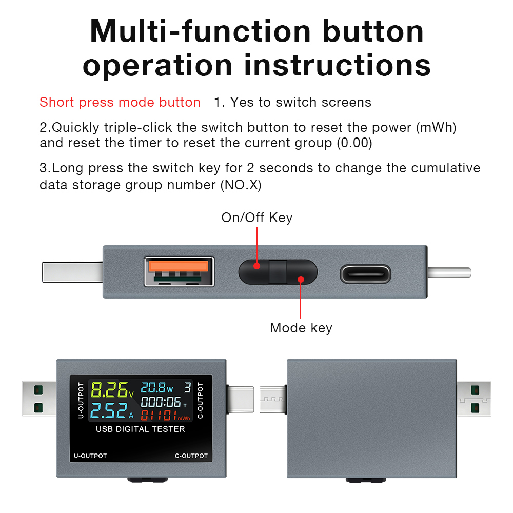 USB Tip-C Şarj Test Cihazı DC  - Logic Analyzer Usb incelemesi ve fiyatı