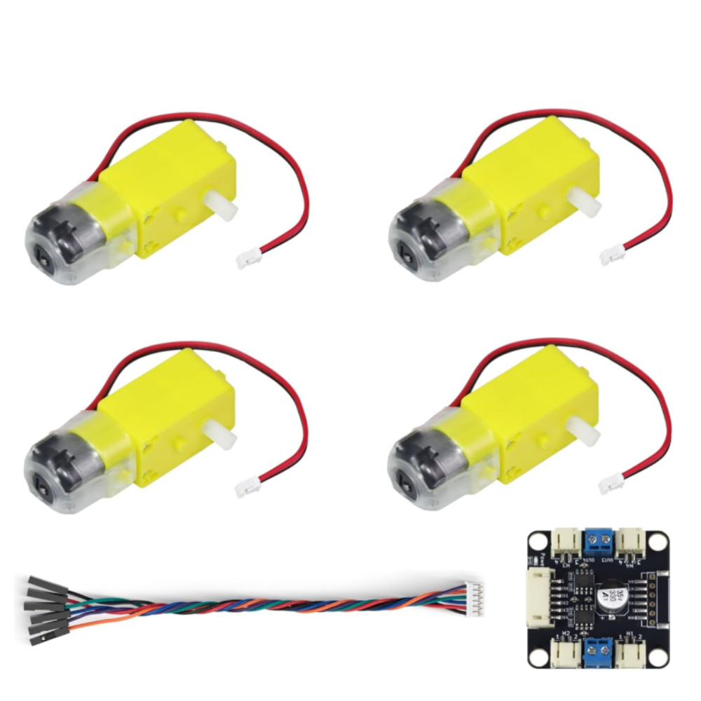 4 TT Motor ve Sürücü Kiti 4 DC - L298N Motor Driver incelemesi ve fiyatı