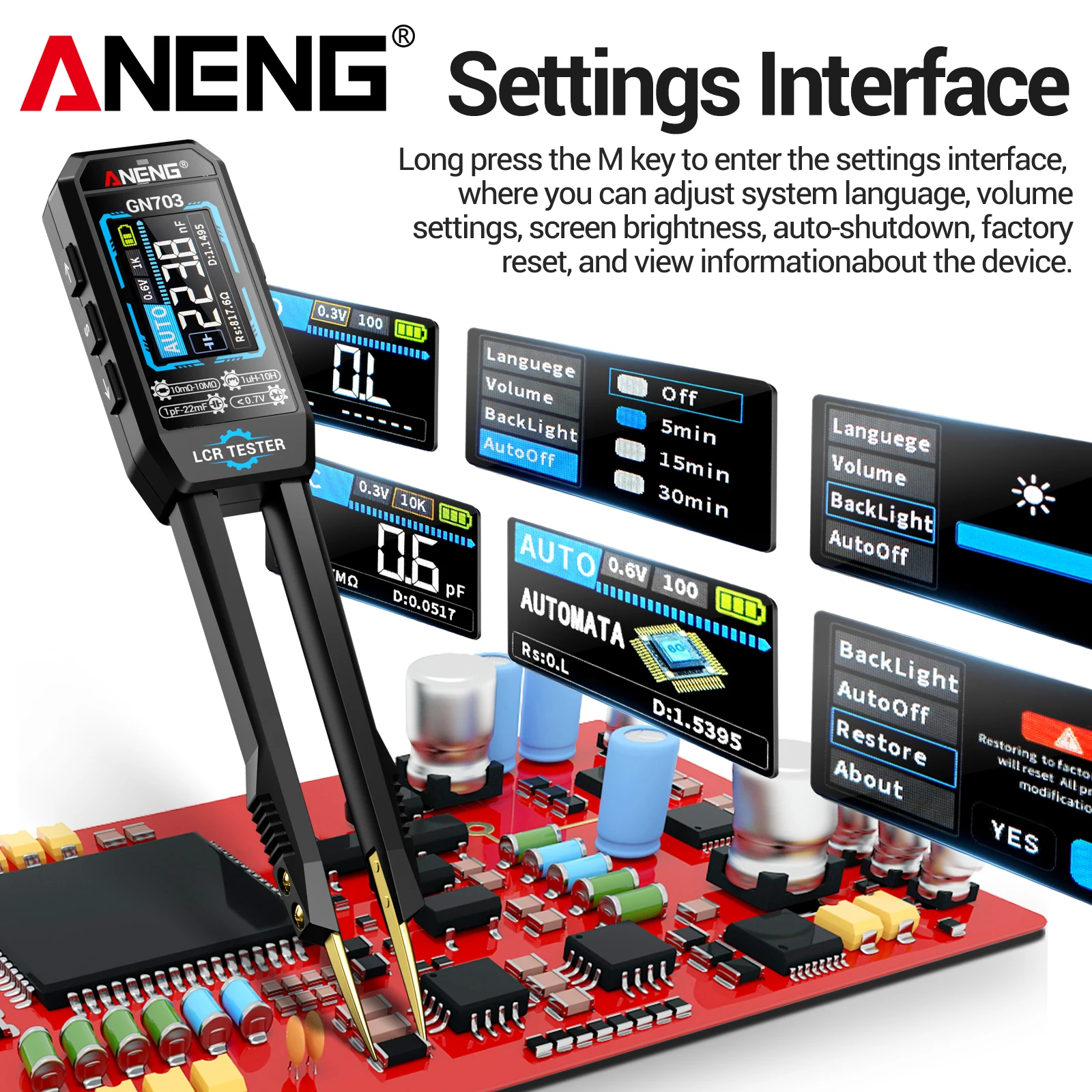 ANENG GN703 USB Şarj Edilebili - Logic Analyzer Usb incelemesi ve fiyatı