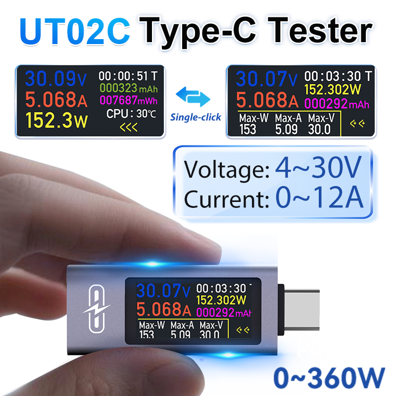 UT02C USB Renkli Ekran Tip-C T - Logic Analyzer Usb incelemesi ve fiyatı