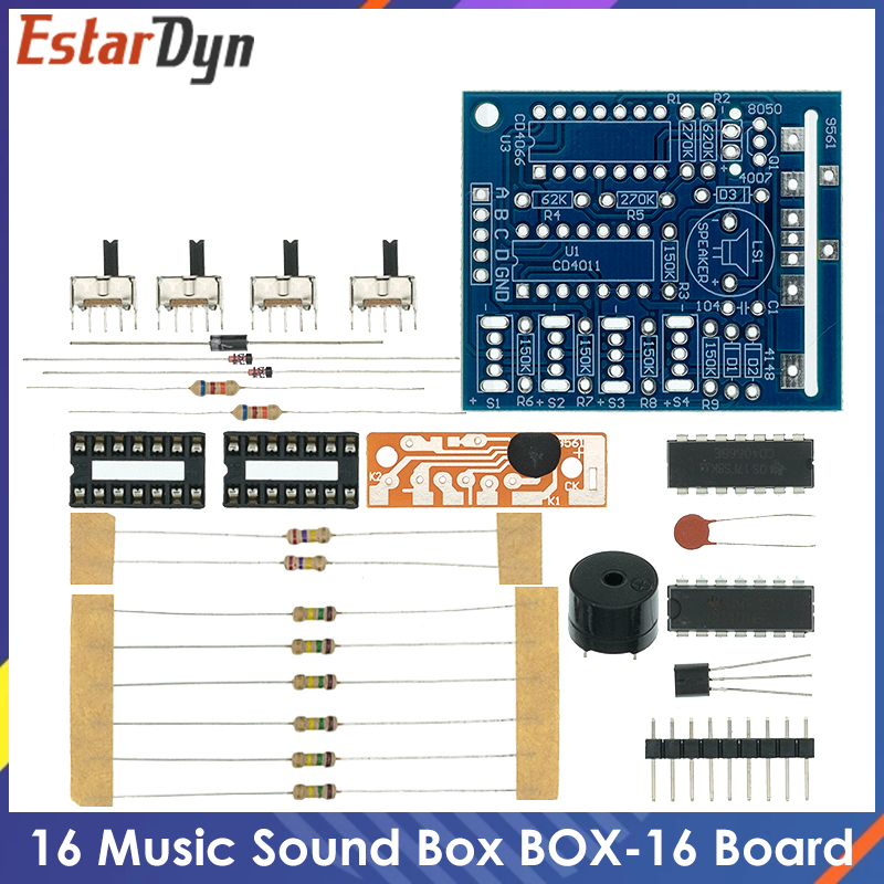 16 Müzik Ses Kutusu BOX-16 Kur - Diy Electronics Learning Kit incelemesi ve fiyatı